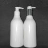 Round White Bottle with Pump 300ML