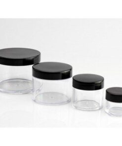 Shan Jars with Black Cap and white Plug, for Lip Balms, DIY Skin Care